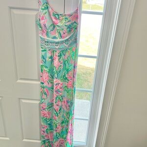 💕NWT XS Lilly Pulitzer one shoulder maxi dress💕